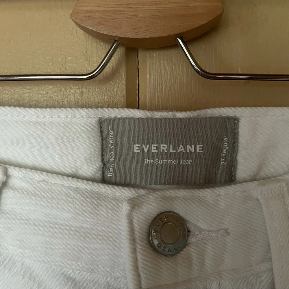 Everlane The Summer Jean White Organic Cotton - Picture 3 of 5